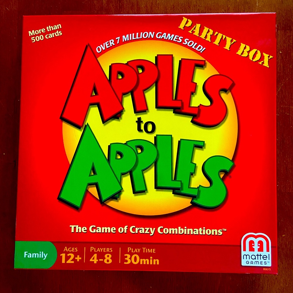 Apples to Apples party box